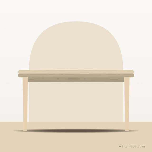 Round-Edge Dining Table — Birch