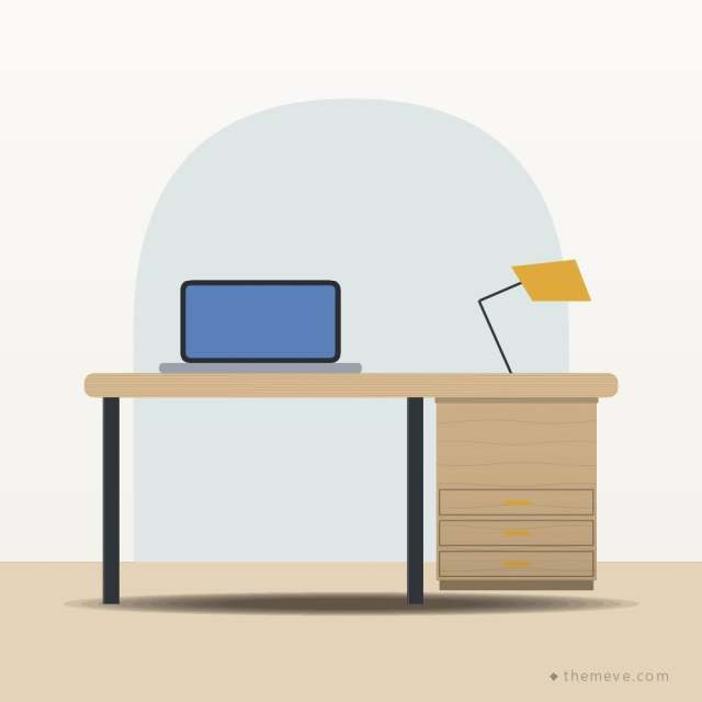 Oak Study Desk