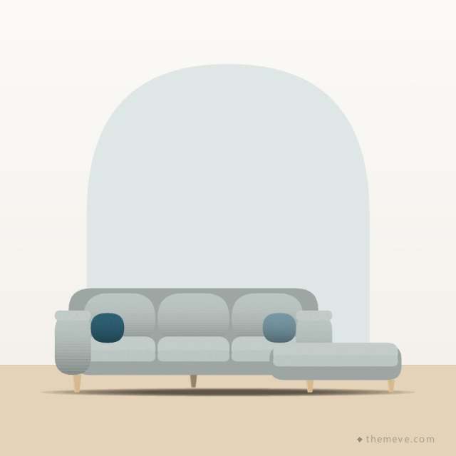 Family Sectional — Light Grey