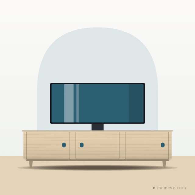 Slim TV Unit — Birch