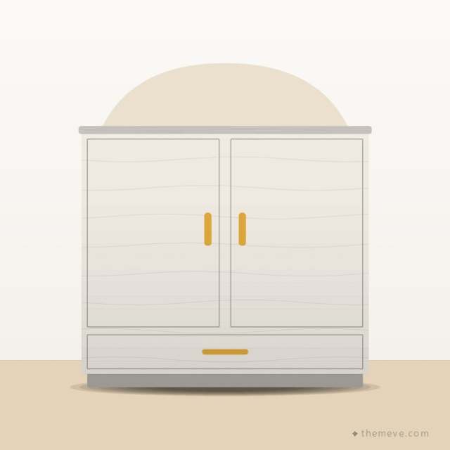 Shoe Cabinet — White