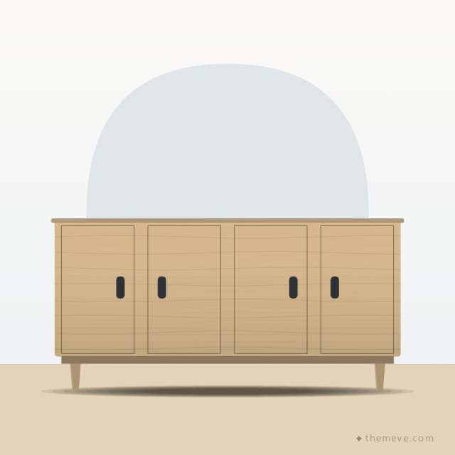Low Sideboard — Oak