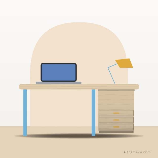 Kids Study Desk — Birch