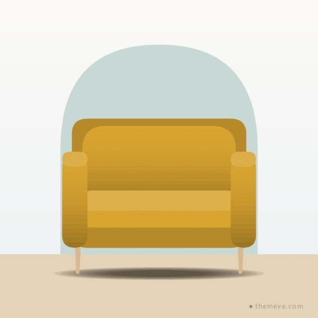 Accent Armchair — Mustard
