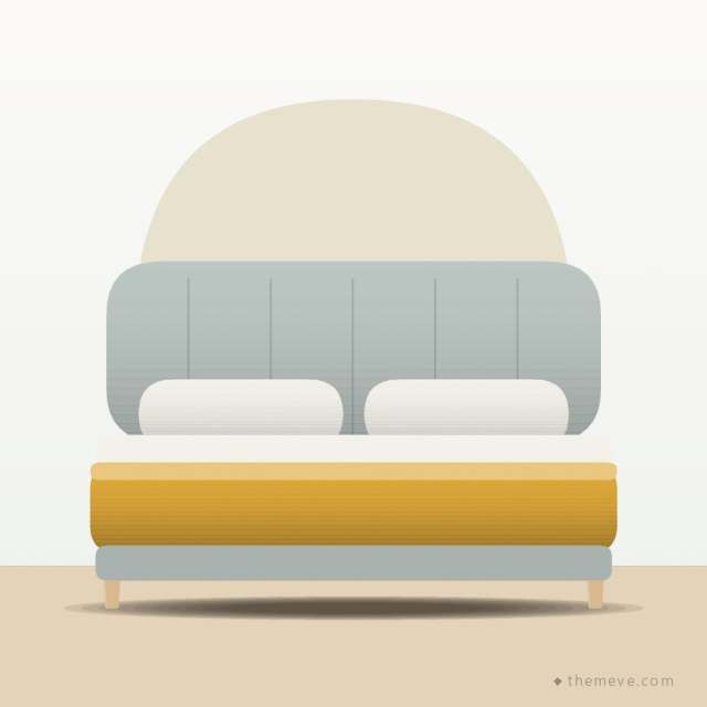 Upholstered Bed — Dove Grey